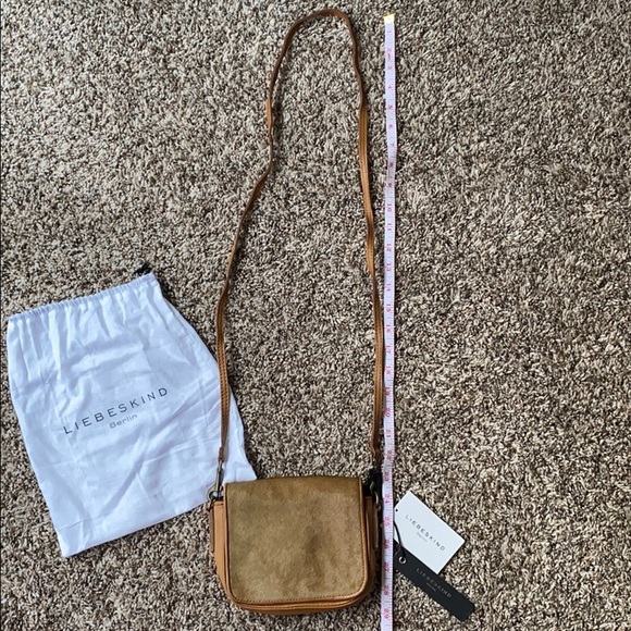 LIEBESKIND Small Brown Leather Cross-Body Purse - Picture 11 of 12
